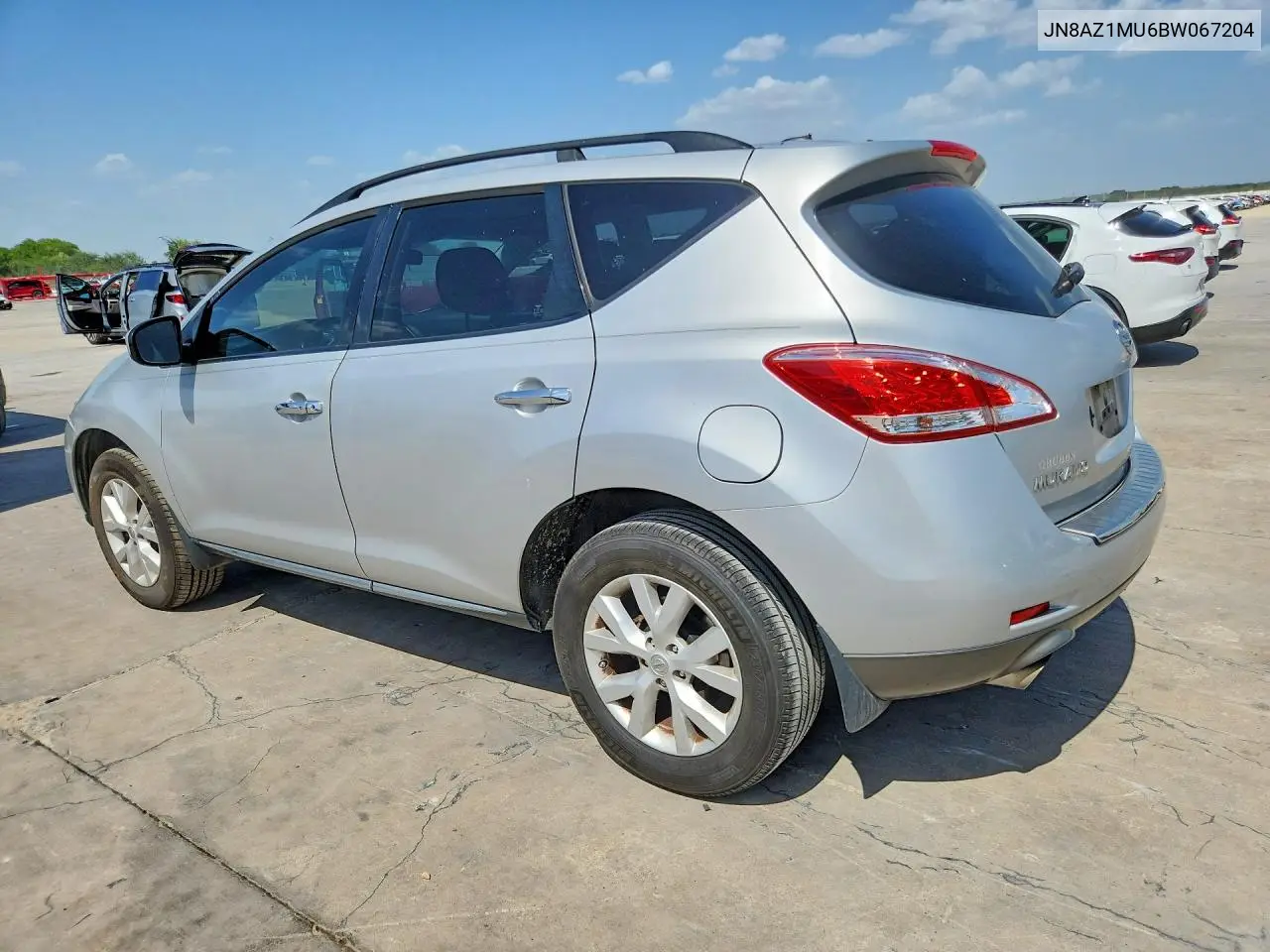 2011 Nissan Murano S VIN: JN8AZ1MU6BW067204 Lot: 61330796