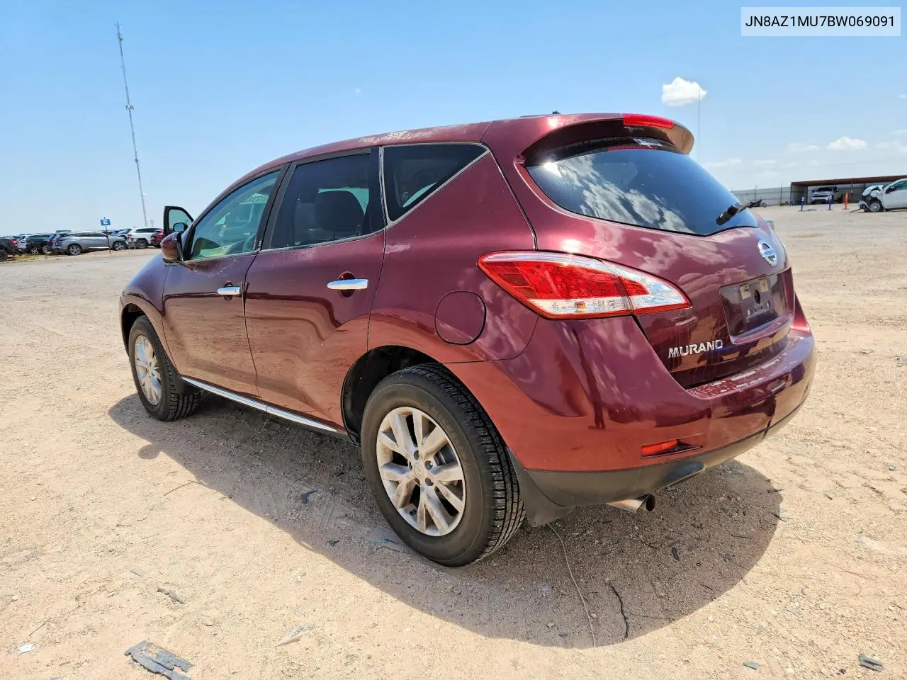 2011 Nissan Murano S VIN: JN8AZ1MU7BW069091 Lot: 61774316