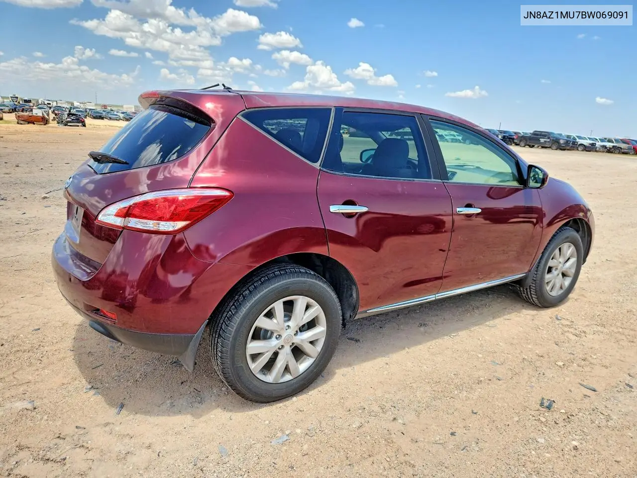 2011 Nissan Murano S VIN: JN8AZ1MU7BW069091 Lot: 61774316