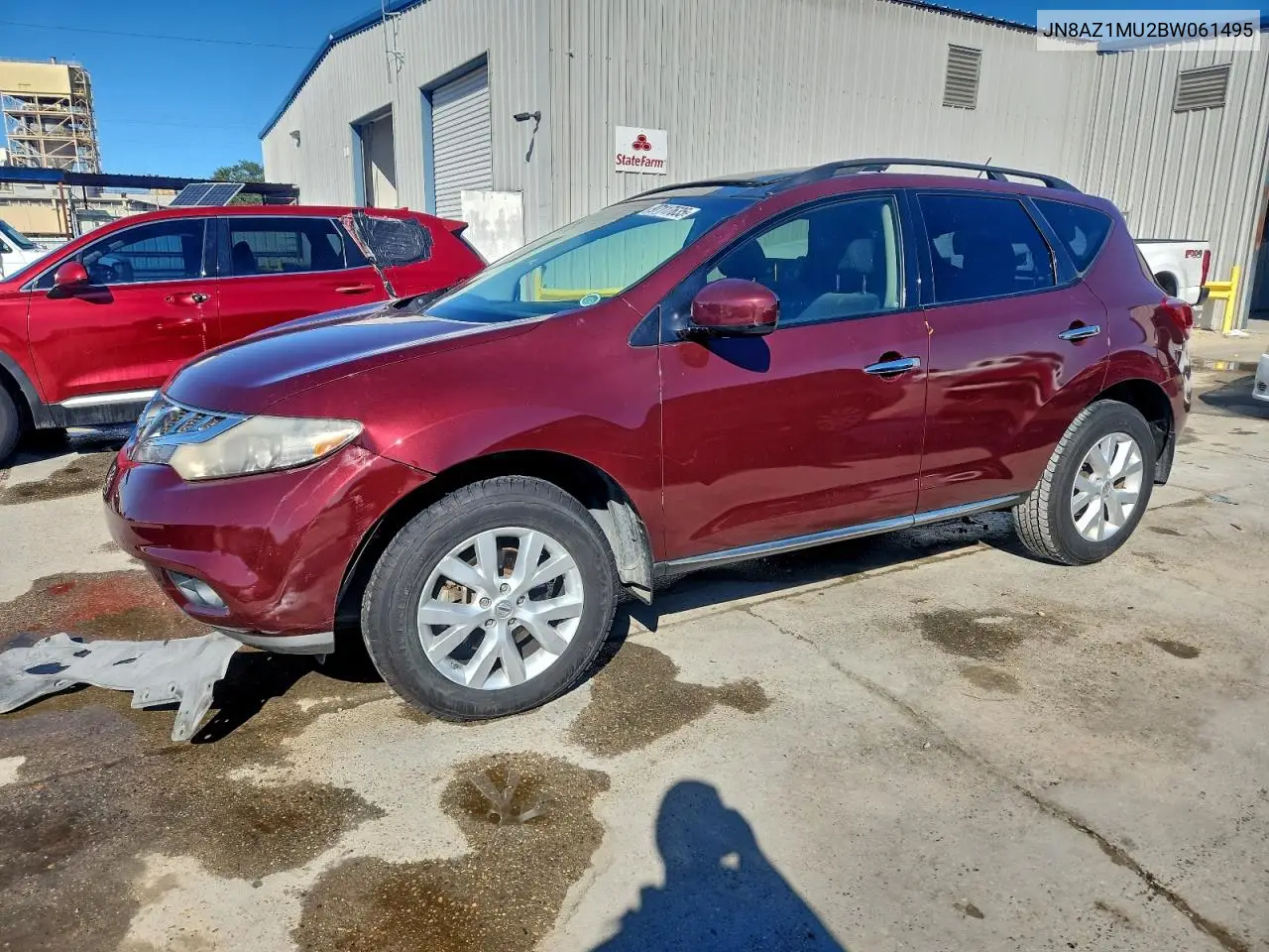 JN8AZ1MU2BW061495 2011 Nissan Murano S
