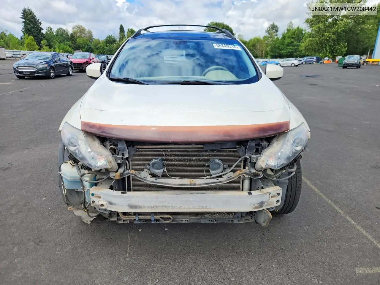 2012 Nissan Murano S VIN: JN8AZ1MW1CW208442 Lot: 58840216