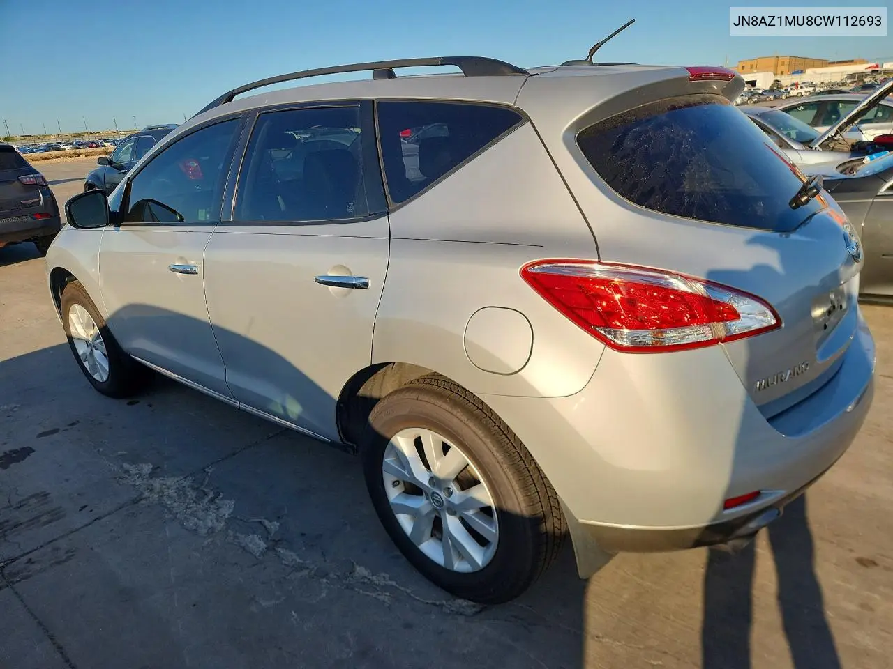 2012 Nissan Murano Sl VIN: JN8AZ1MU8CW112693 Lot: 60521956