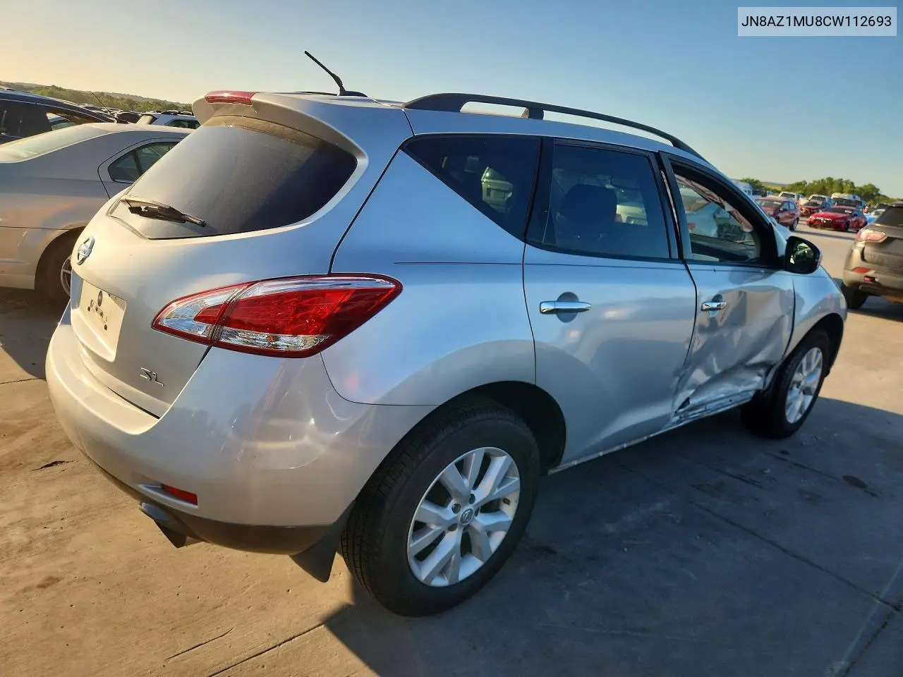 2012 Nissan Murano Sl VIN: JN8AZ1MU8CW112693 Lot: 60521956