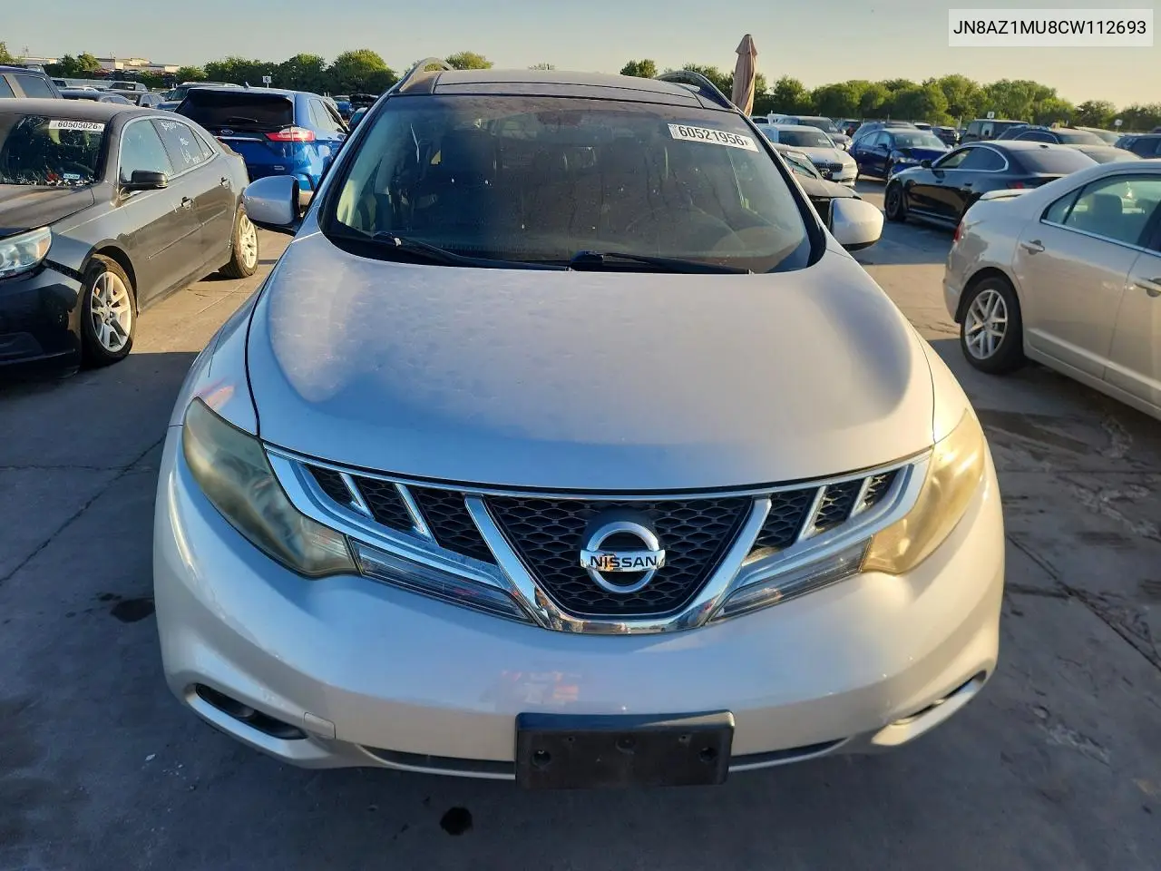 2012 Nissan Murano Sl VIN: JN8AZ1MU8CW112693 Lot: 60521956