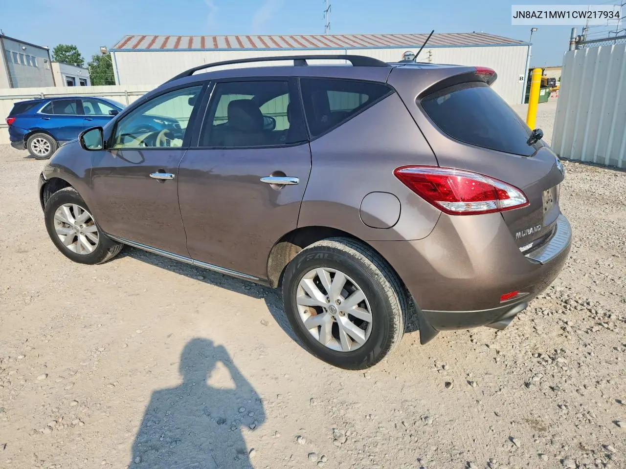 2012 Nissan Murano S VIN: JN8AZ1MW1CW217934 Lot: 61056686