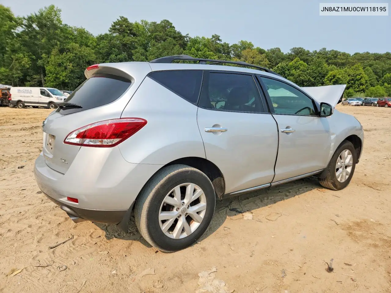 2012 Nissan Murano S VIN: JN8AZ1MU0CW118195 Lot: 61221056