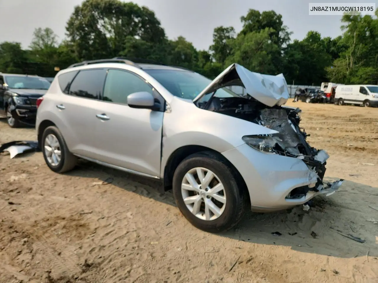 2012 Nissan Murano S VIN: JN8AZ1MU0CW118195 Lot: 61221056