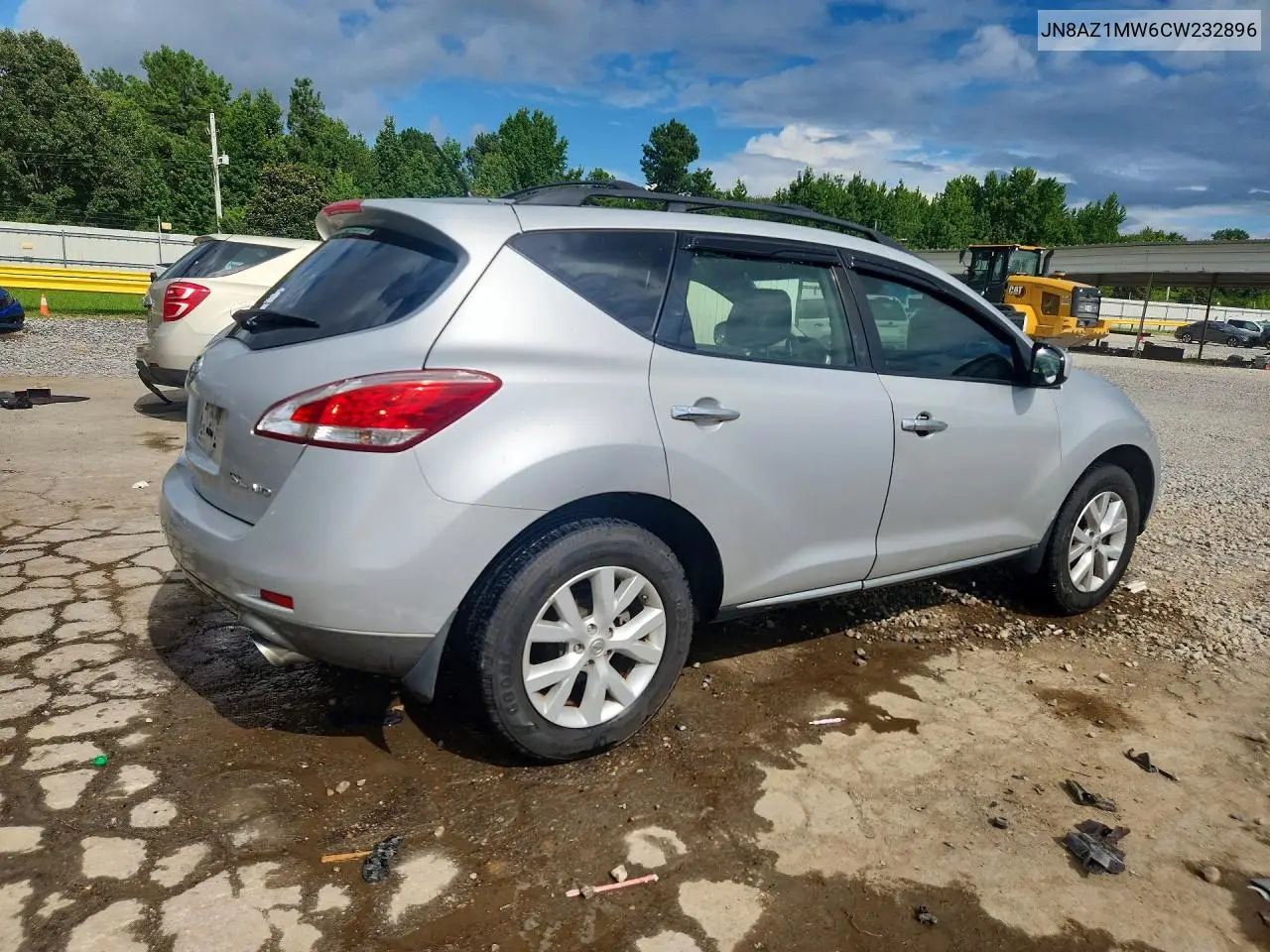 2012 Nissan Murano S VIN: JN8AZ1MW6CW232896 Lot: 61293486