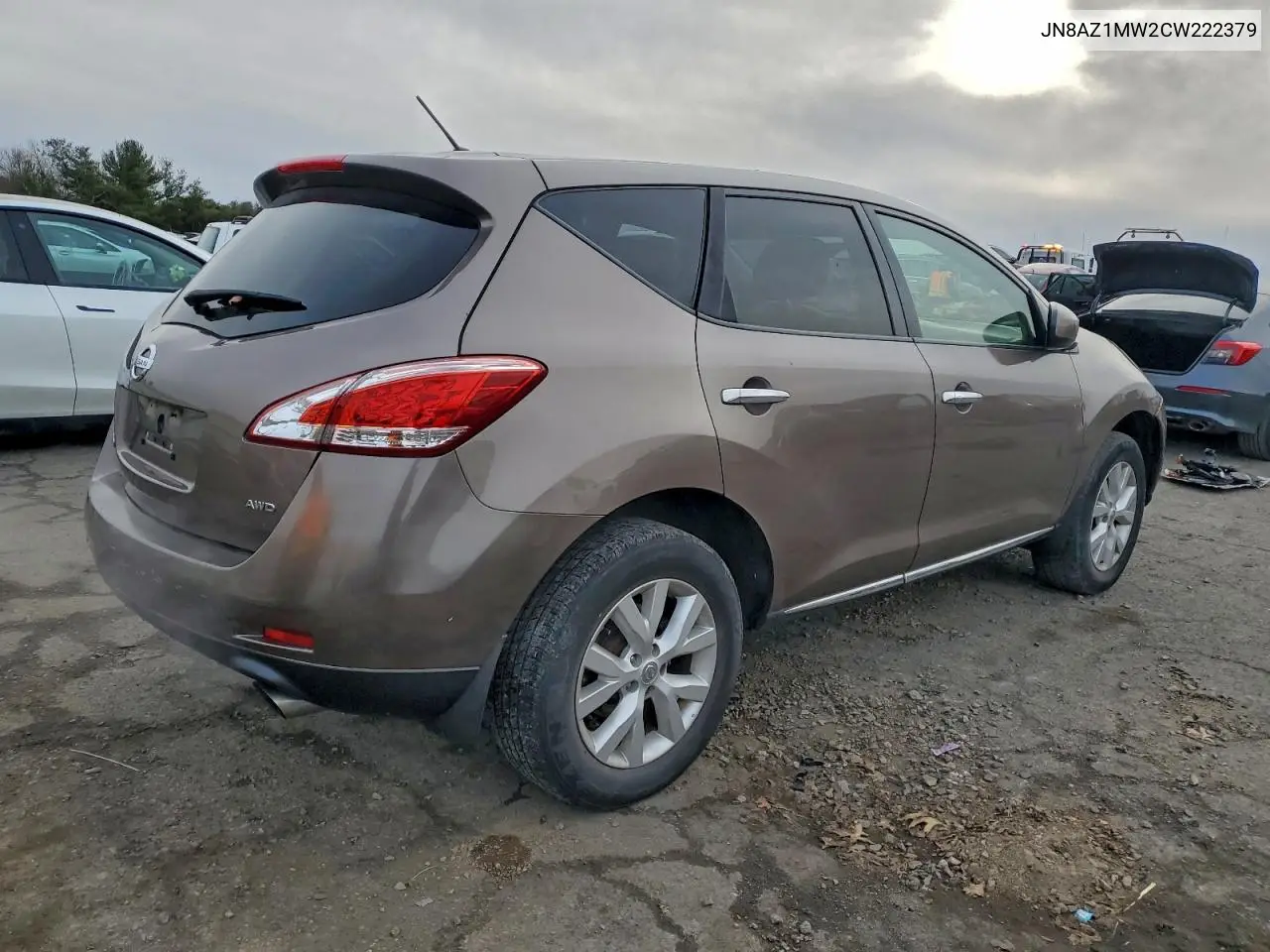 JN8AZ1MW2CW222379 2012 Nissan Murano S
