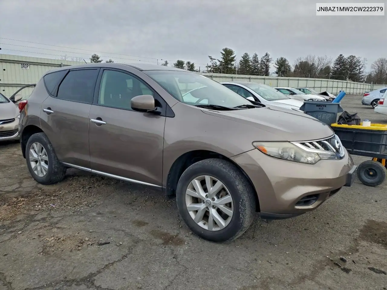 JN8AZ1MW2CW222379 2012 Nissan Murano S