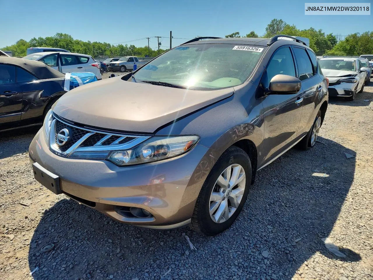 2013 Nissan Murano S VIN: JN8AZ1MW2DW320118 Lot: 55916326