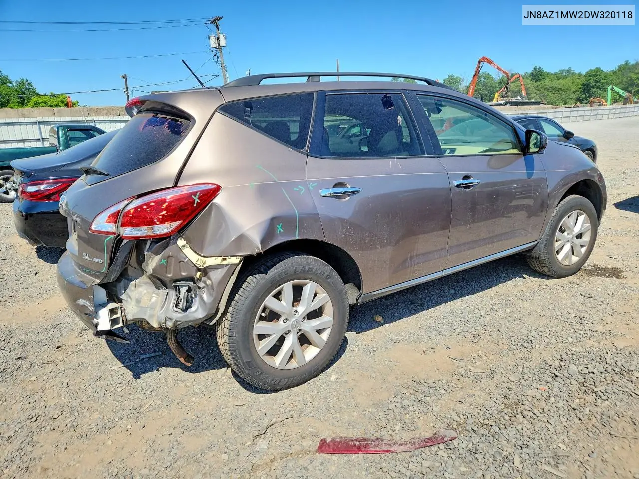 2013 Nissan Murano S VIN: JN8AZ1MW2DW320118 Lot: 55916326