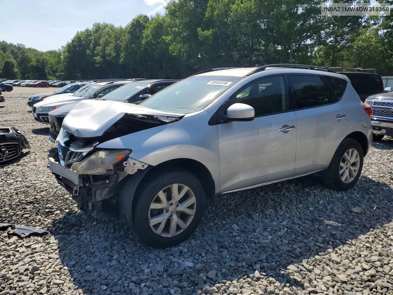 2013 Nissan Murano S VIN: JN8AZ1MW4DW318368 Lot: 60465596