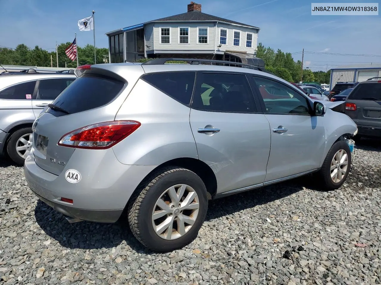 2013 Nissan Murano S VIN: JN8AZ1MW4DW318368 Lot: 60465596