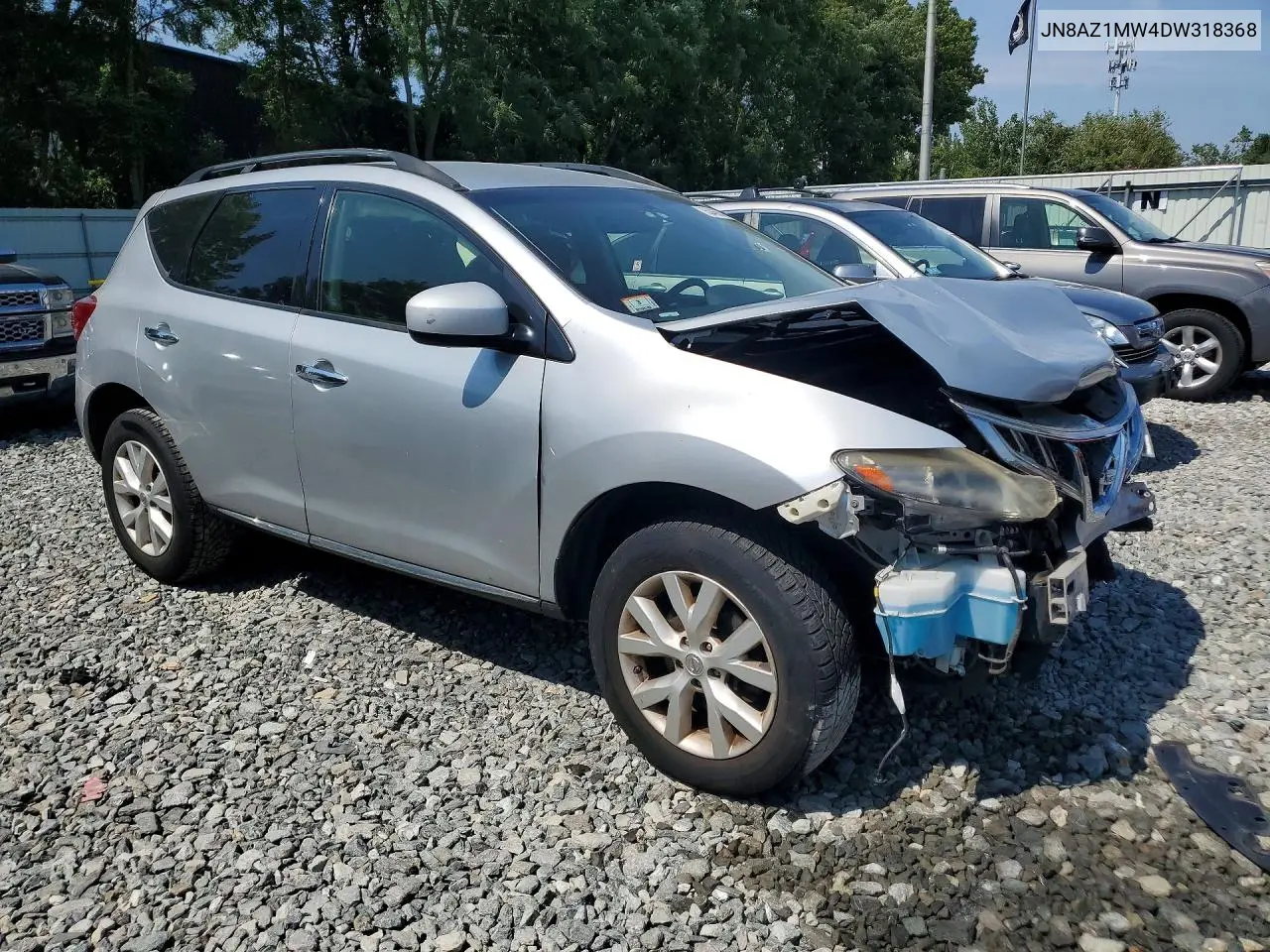 2013 Nissan Murano S VIN: JN8AZ1MW4DW318368 Lot: 60465596