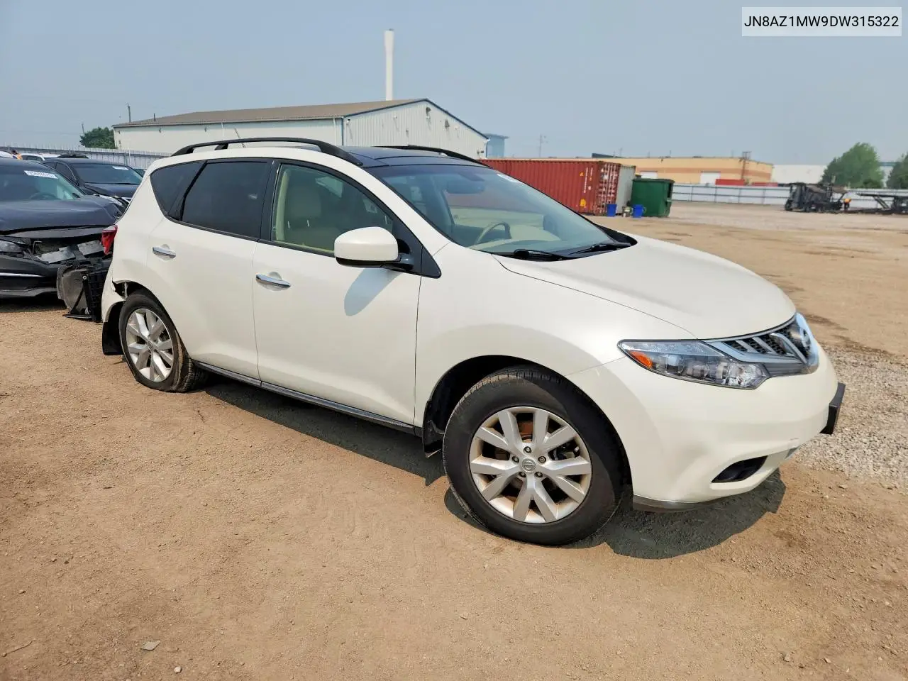 2013 Nissan Murano Le VIN: JN8AZ1MW9DW315322 Lot: 60506666