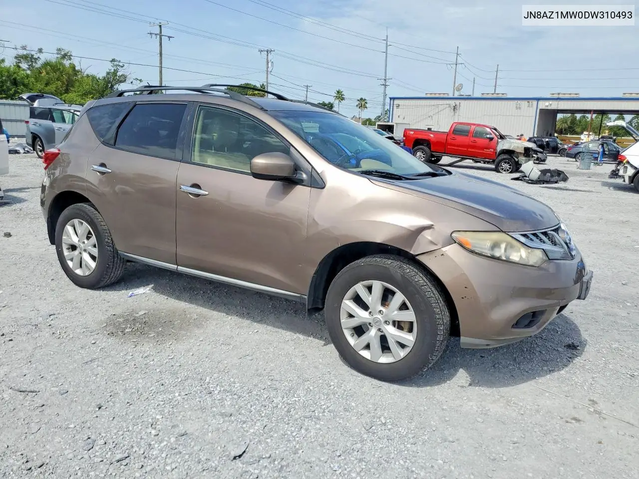 2013 Nissan Murano S VIN: JN8AZ1MW0DW310493 Lot: 61006906