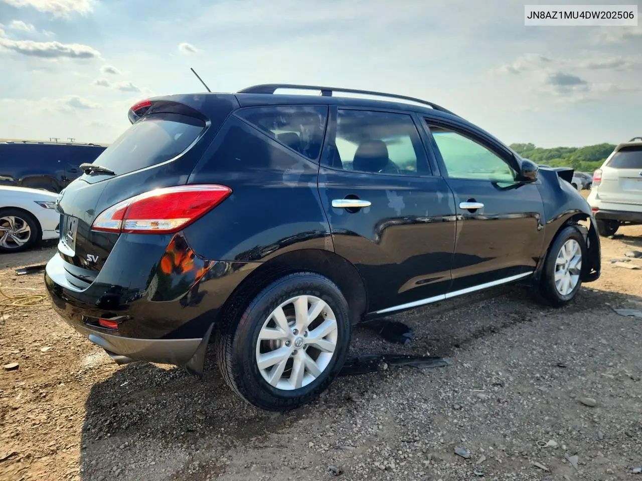 2013 Nissan Murano S VIN: JN8AZ1MU4DW202506 Lot: 61149216