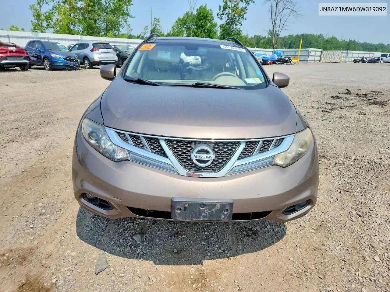 2013 Nissan Murano S VIN: JN8AZ1MW6DW319392 Lot: 61523546