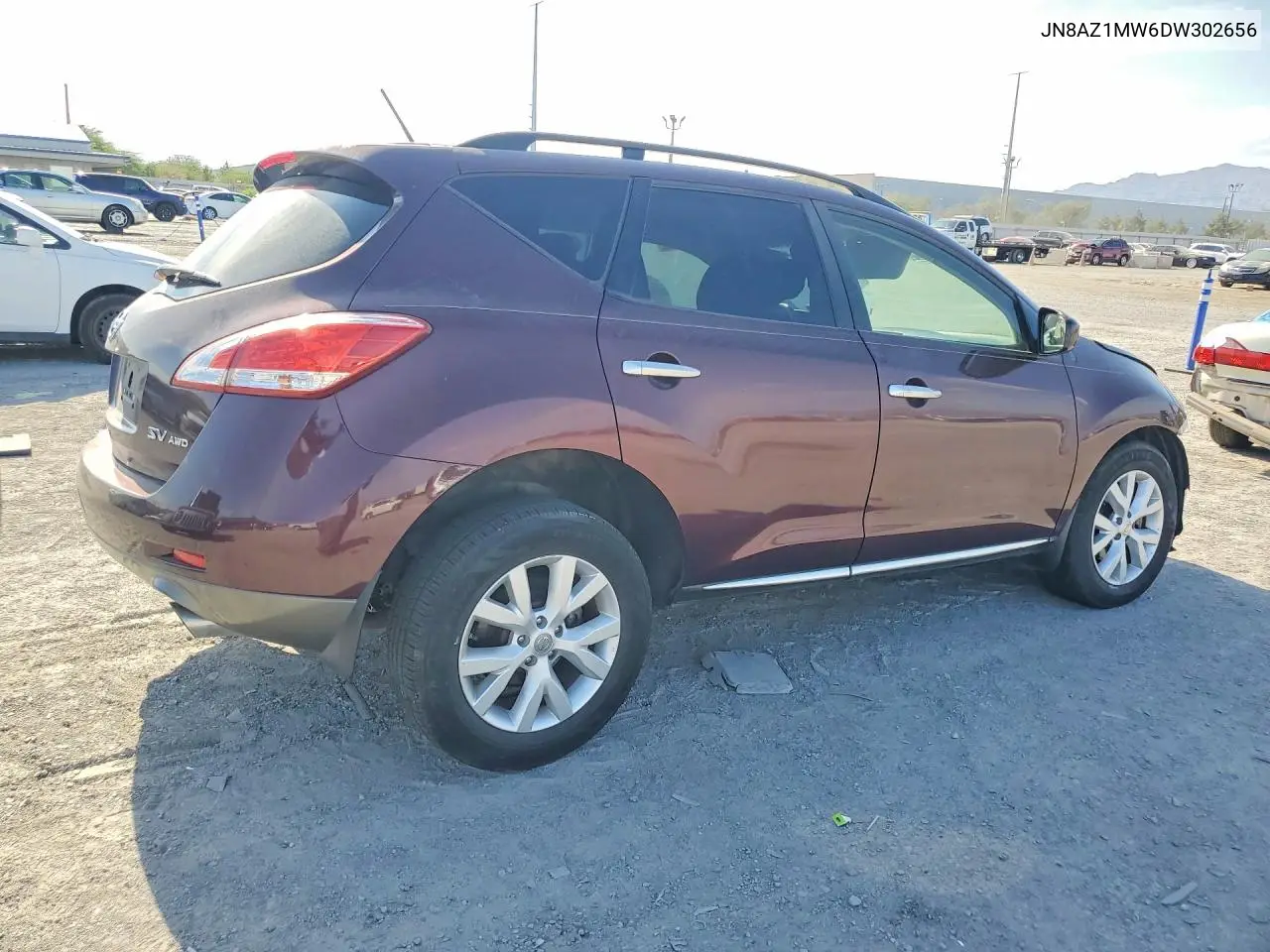 2013 Nissan Murano S VIN: JN8AZ1MW6DW302656 Lot: 61561256