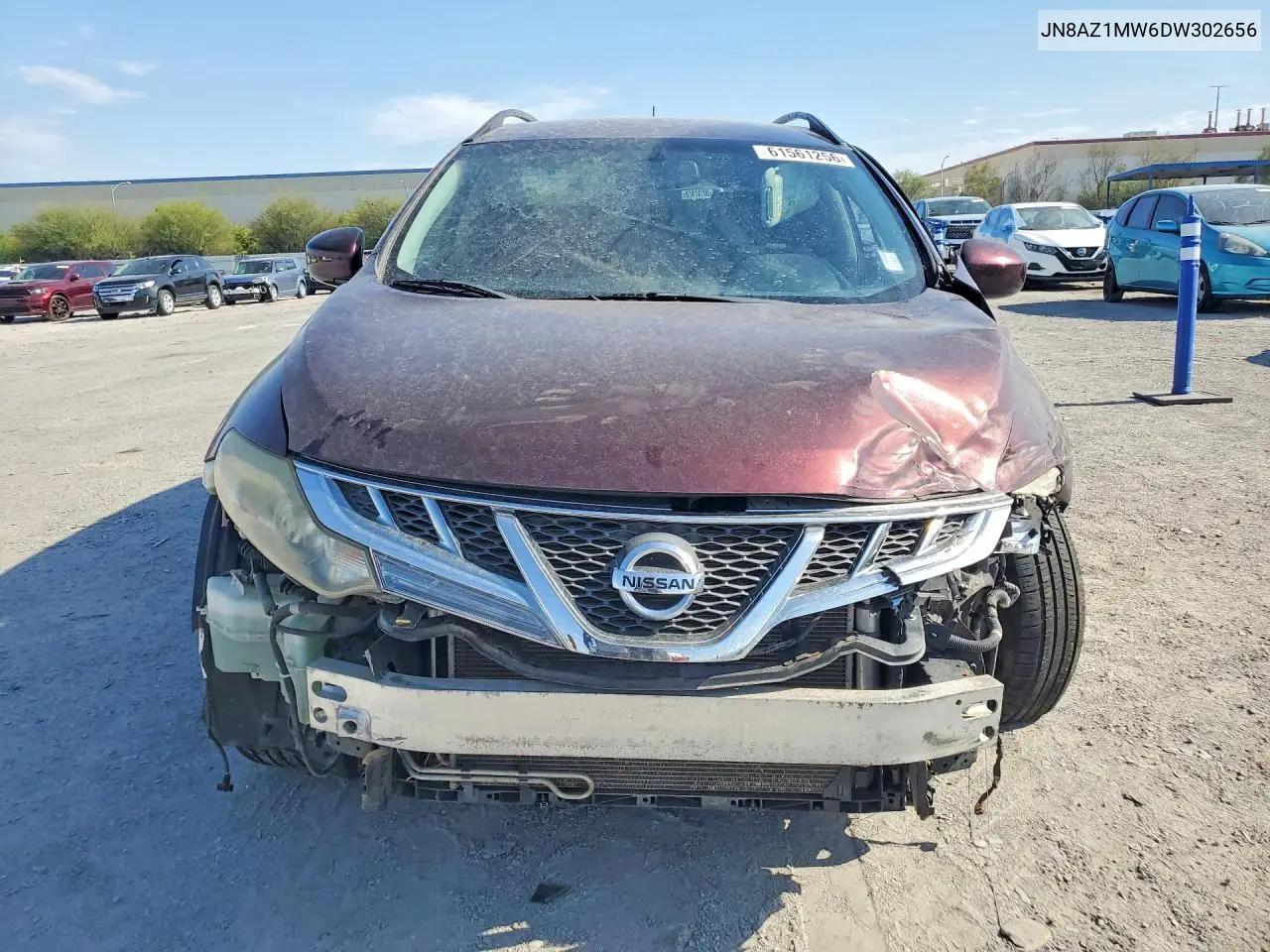 2013 Nissan Murano S VIN: JN8AZ1MW6DW302656 Lot: 61561256