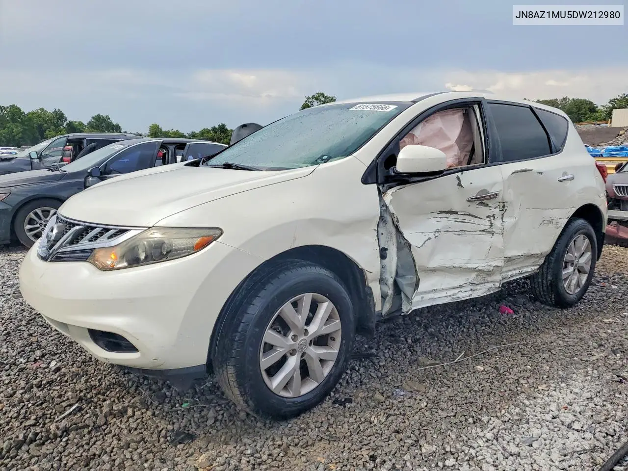2013 Nissan Murano S VIN: JN8AZ1MU5DW212980 Lot: 61575666