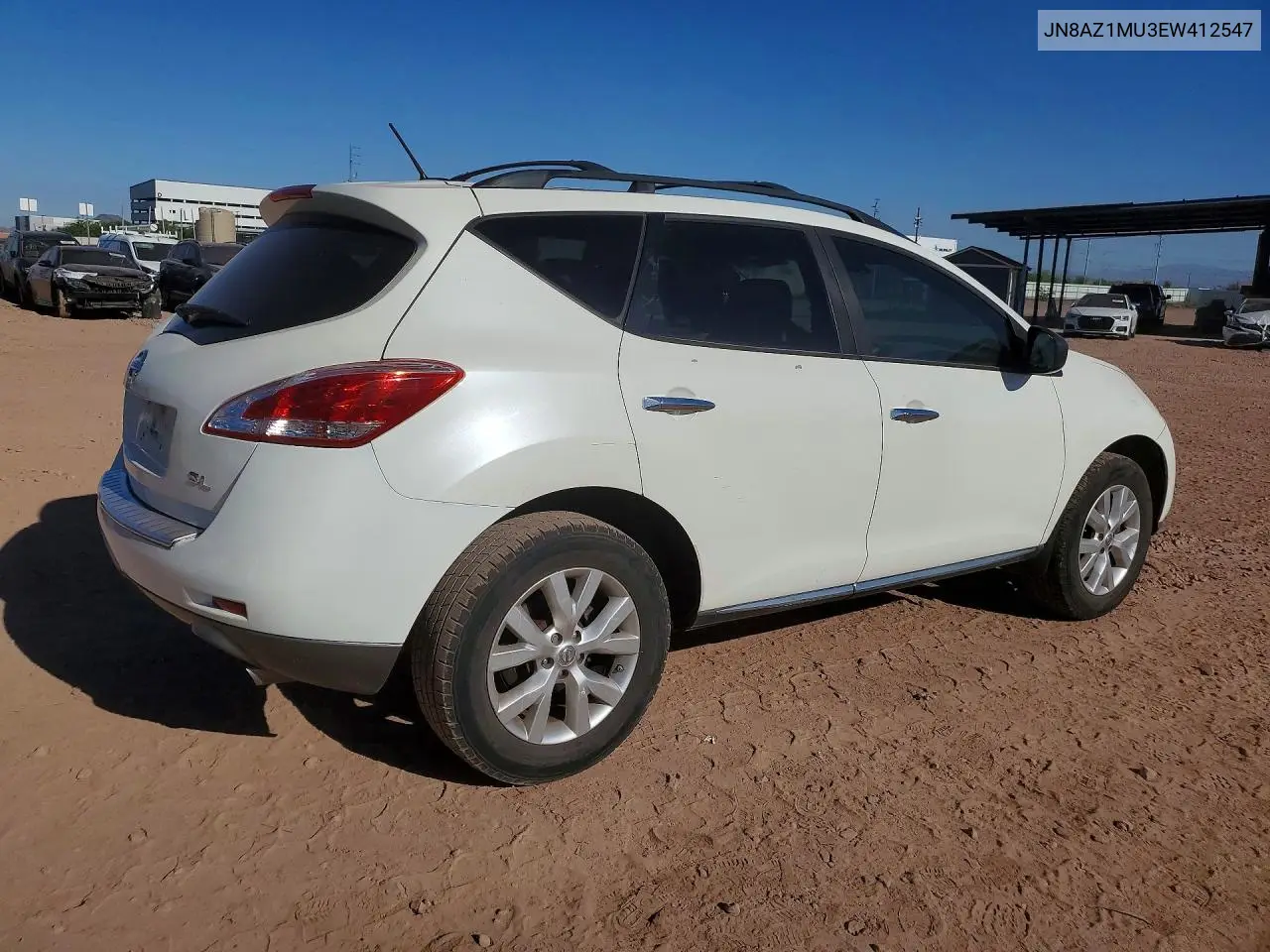 2014 Nissan Murano S VIN: JN8AZ1MU3EW412547 Lot: 56870876