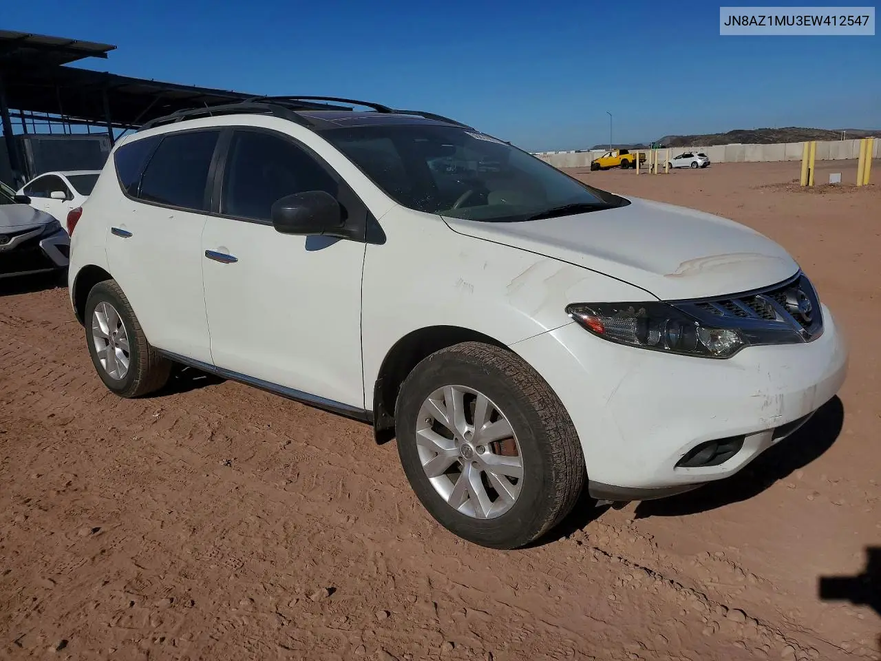 2014 Nissan Murano S VIN: JN8AZ1MU3EW412547 Lot: 56870876
