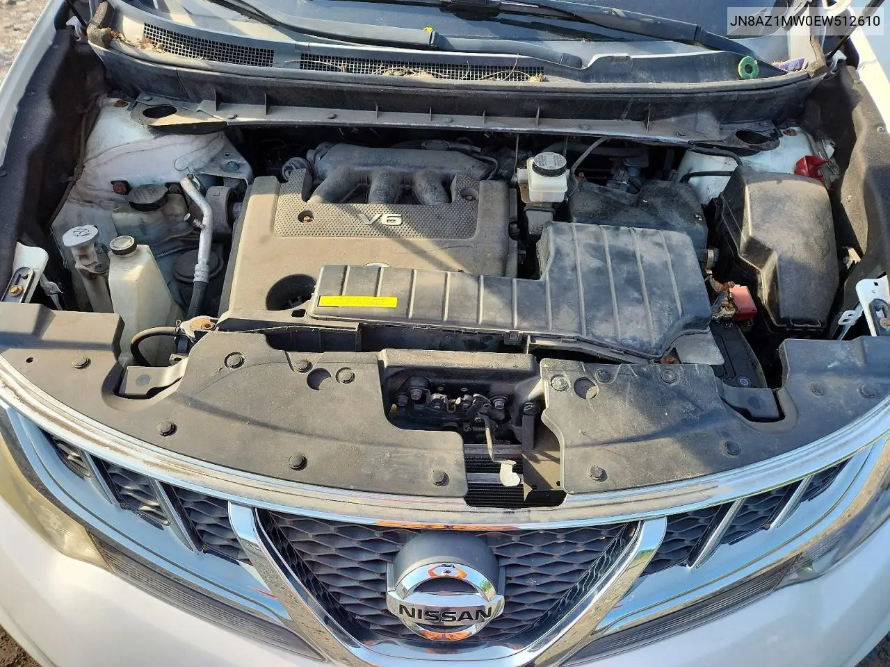 2014 Nissan Murano Sv VIN: JN8AZ1MW0EW512610 Lot: 59947536