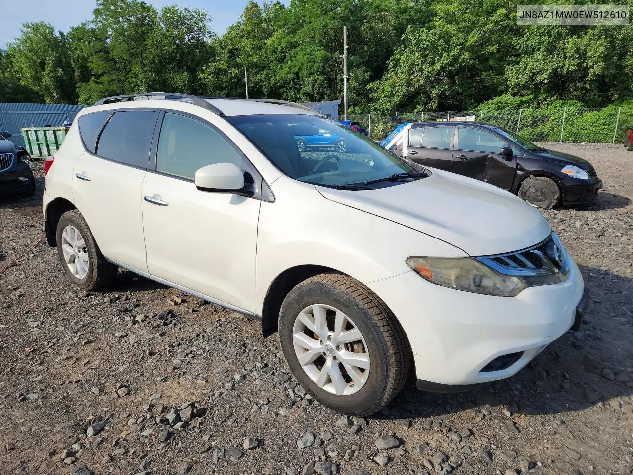 2014 Nissan Murano Sv VIN: JN8AZ1MW0EW512610 Lot: 59947536