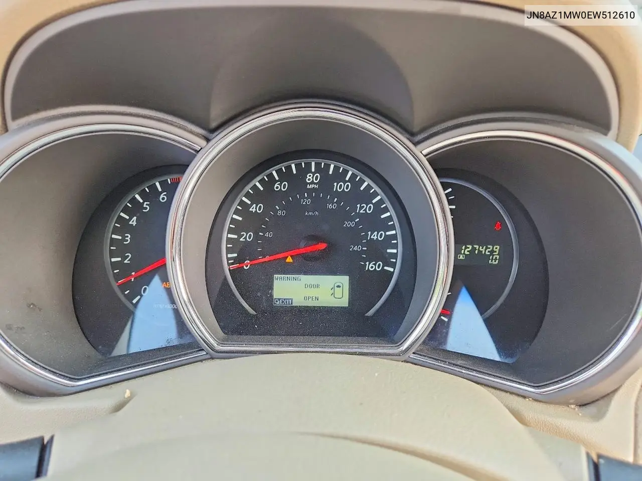 2014 Nissan Murano Sv VIN: JN8AZ1MW0EW512610 Lot: 59947536