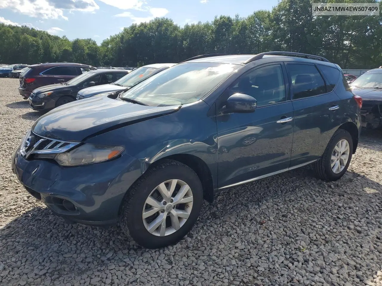 2014 Nissan Murano Sv VIN: JN8AZ1MW4EW507409 Lot: 60596426