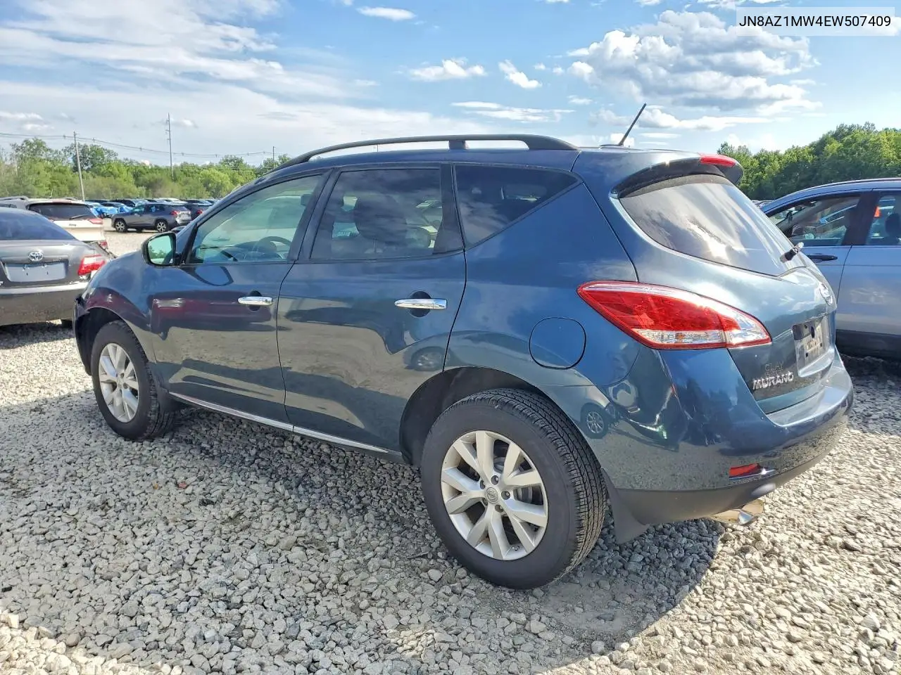 2014 Nissan Murano Sv VIN: JN8AZ1MW4EW507409 Lot: 60596426