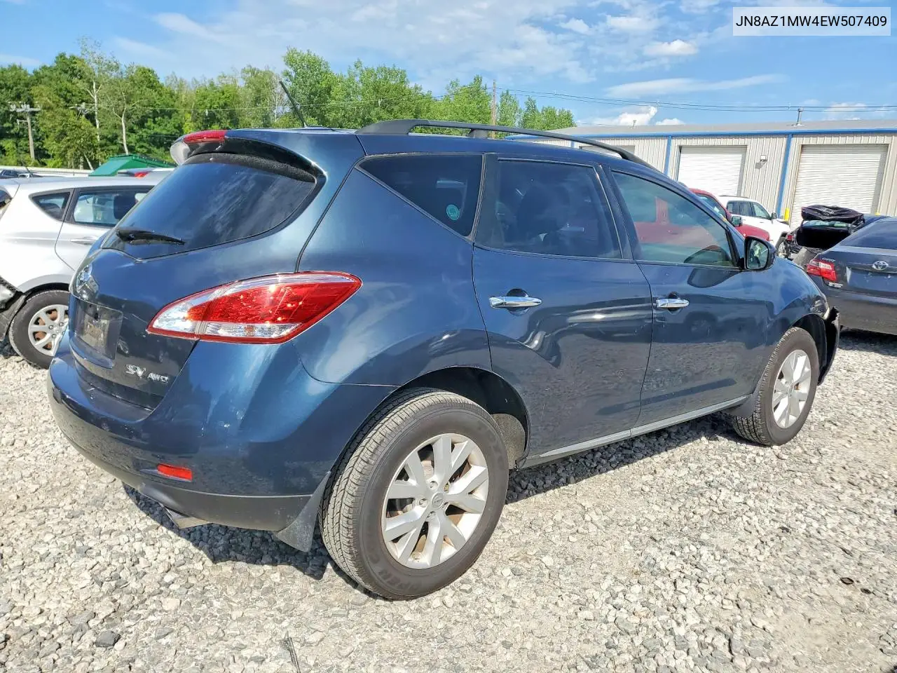 2014 Nissan Murano Sv VIN: JN8AZ1MW4EW507409 Lot: 60596426