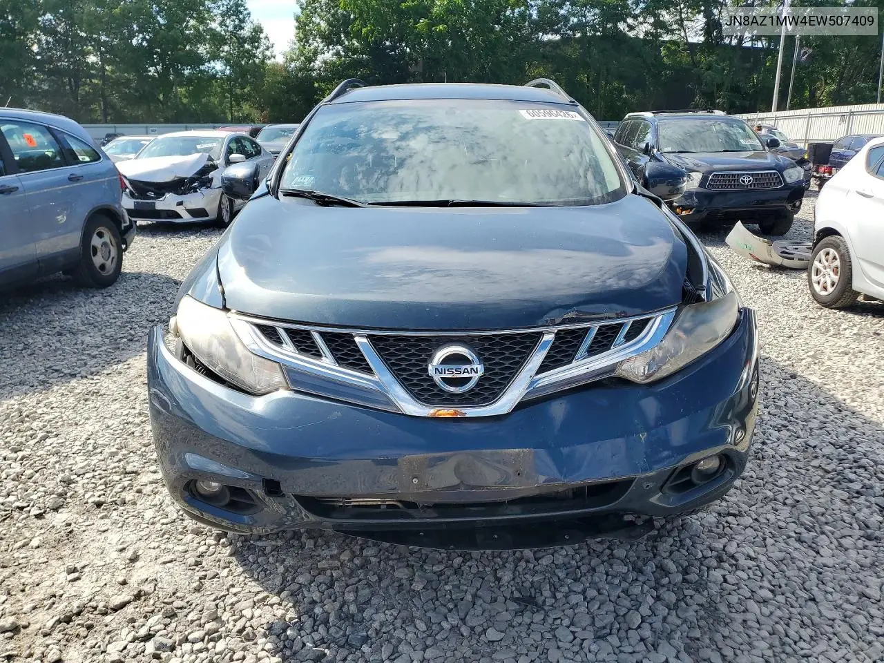 2014 Nissan Murano Sv VIN: JN8AZ1MW4EW507409 Lot: 60596426