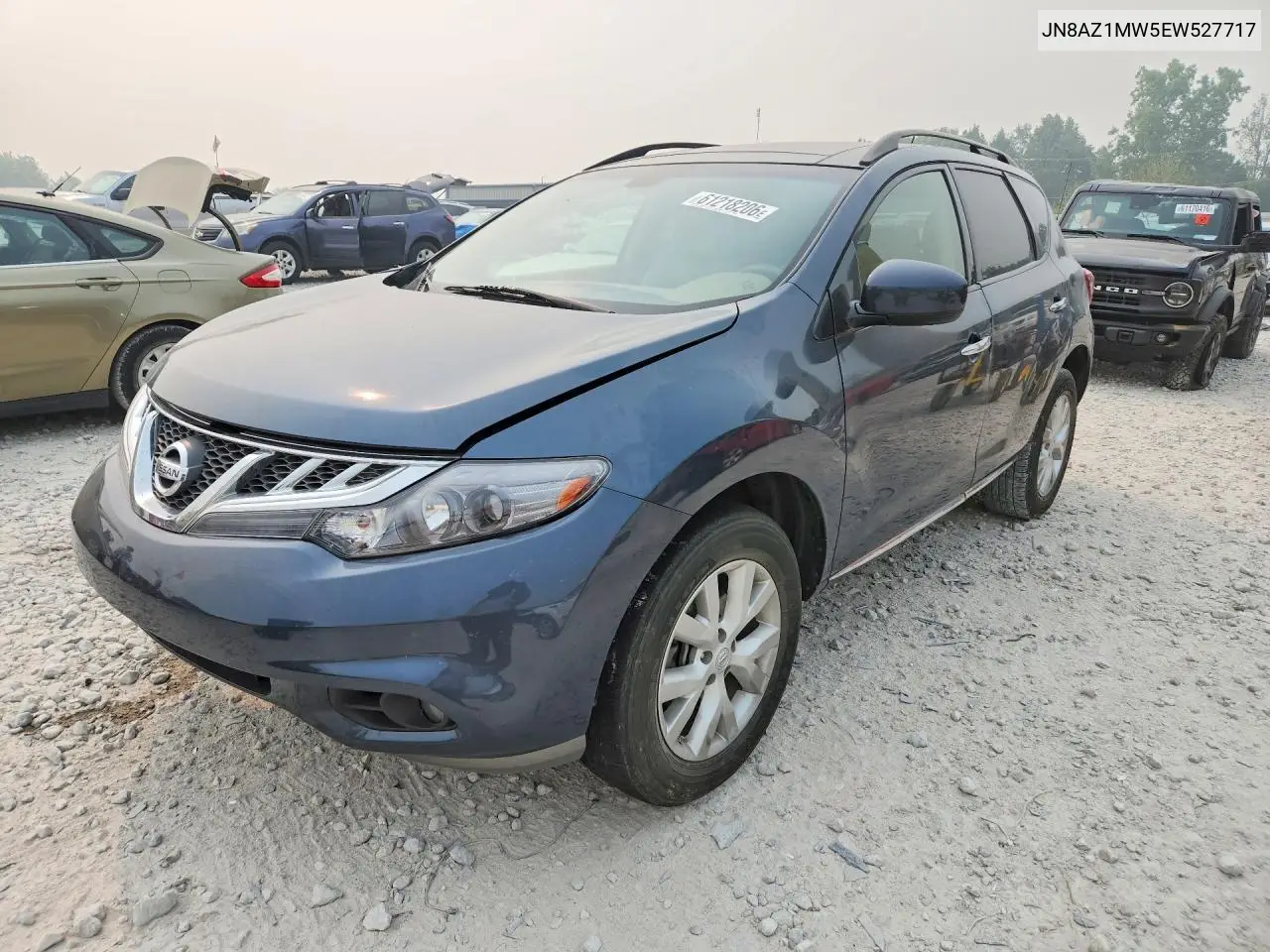 2014 Nissan Murano Sl VIN: JN8AZ1MW5EW527717 Lot: 61218206