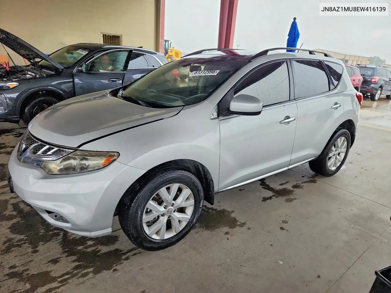 2014 Nissan Murano Sl VIN: JN8AZ1MU8EW416139 Lot: 61312996
