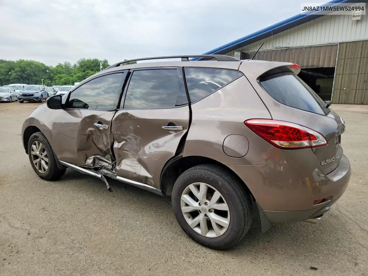 2014 Nissan Murano Sl VIN: JN8AZ1MW5EW524994 Lot: 61538756
