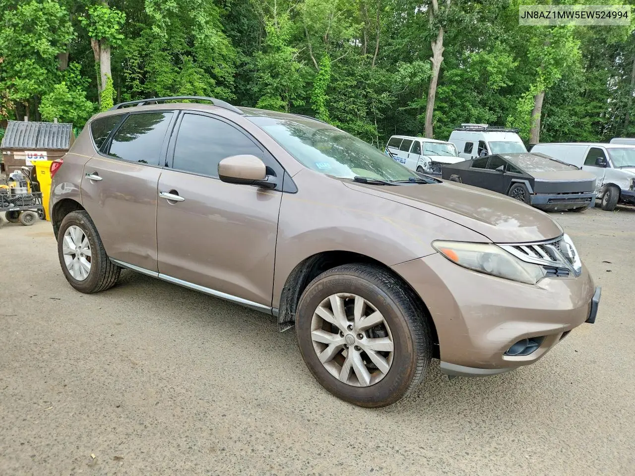 2014 Nissan Murano Sl VIN: JN8AZ1MW5EW524994 Lot: 61538756