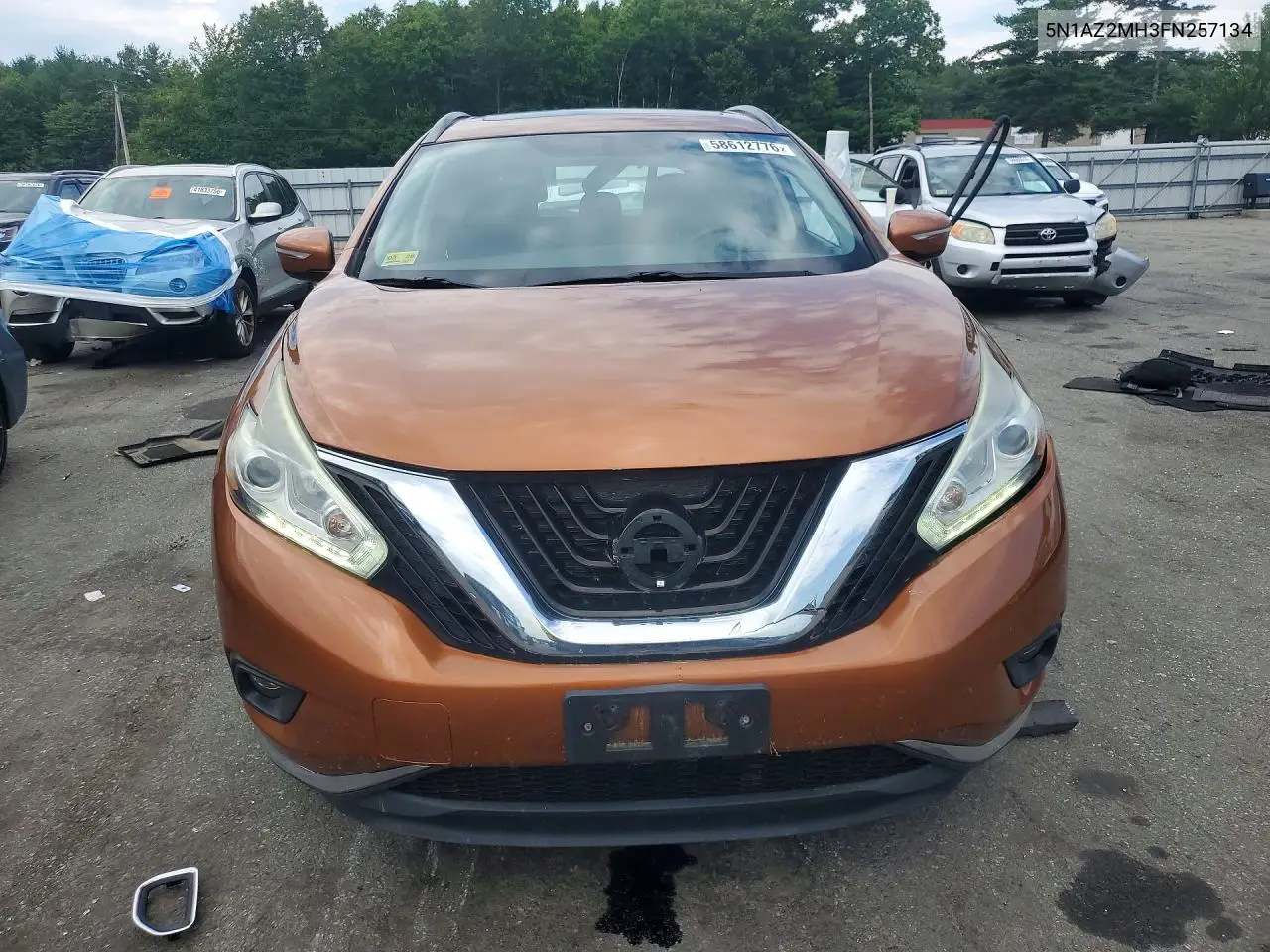 2015 Nissan Murano Sv VIN: 5N1AZ2MH3FN257134 Lot: 58612776