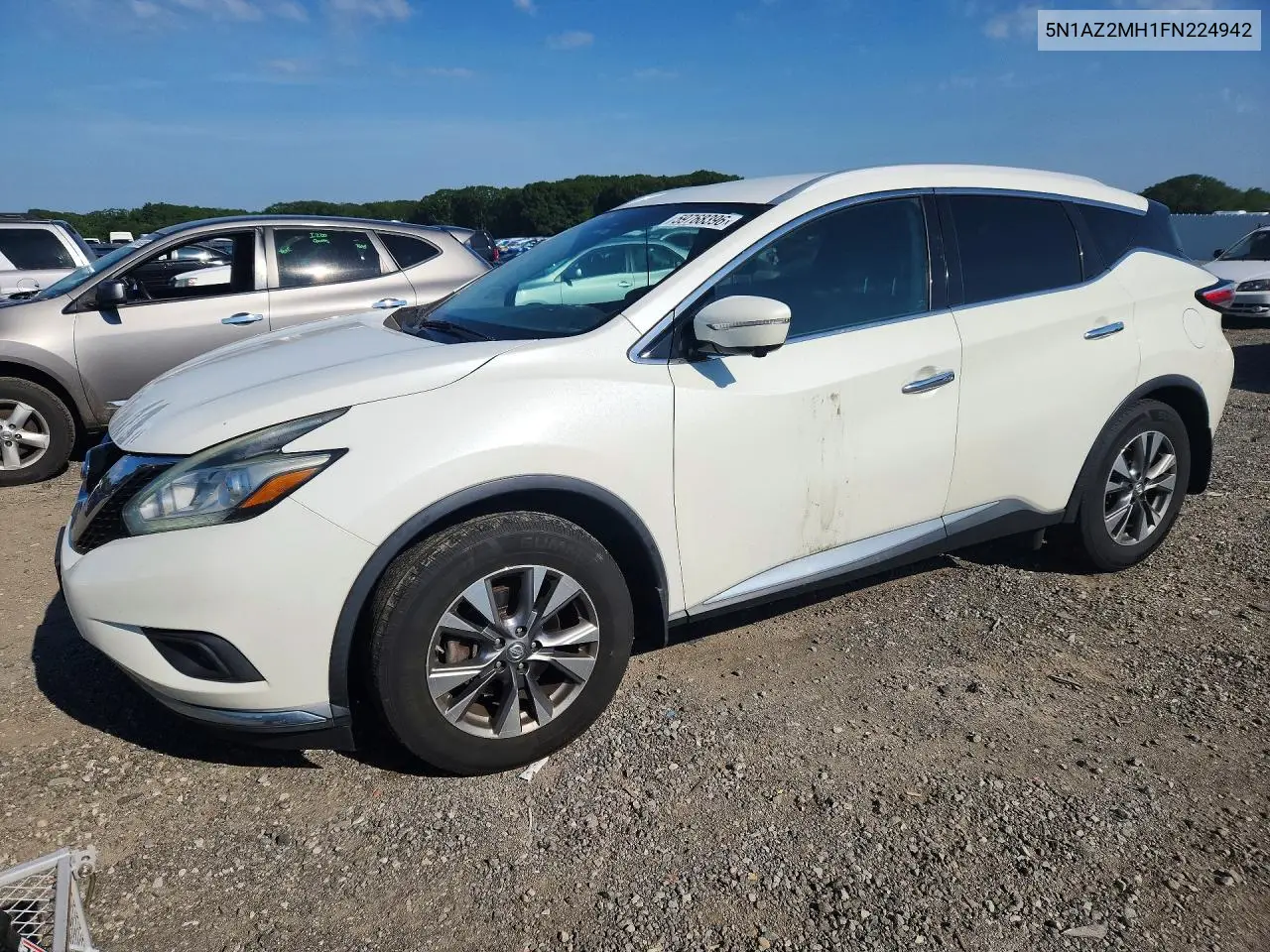 2015 Nissan Murano Sl VIN: 5N1AZ2MH1FN224942 Lot: 59768396