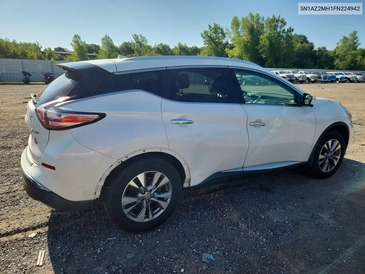 2015 Nissan Murano Sl VIN: 5N1AZ2MH1FN224942 Lot: 59768396