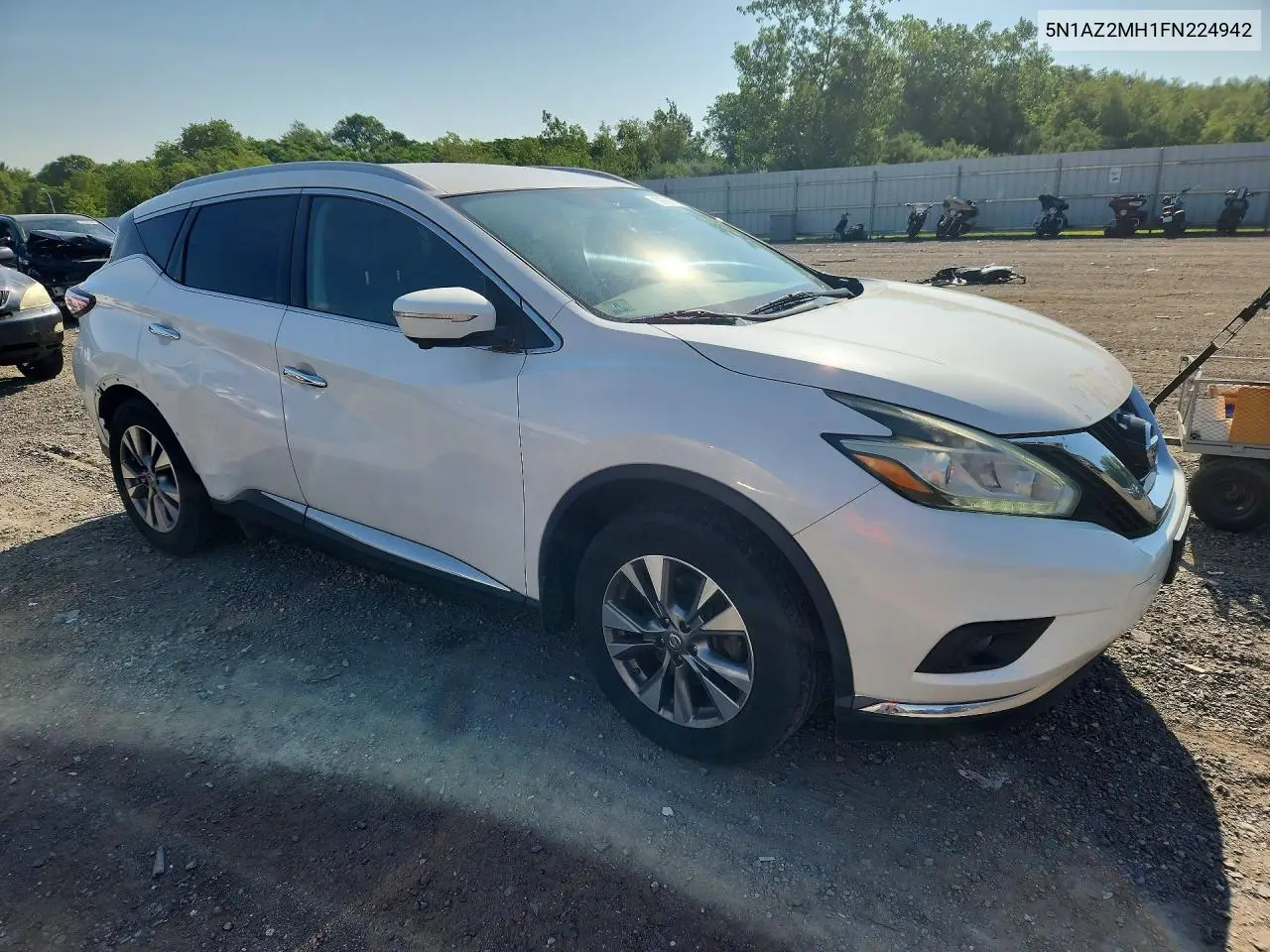 2015 Nissan Murano Sl VIN: 5N1AZ2MH1FN224942 Lot: 59768396
