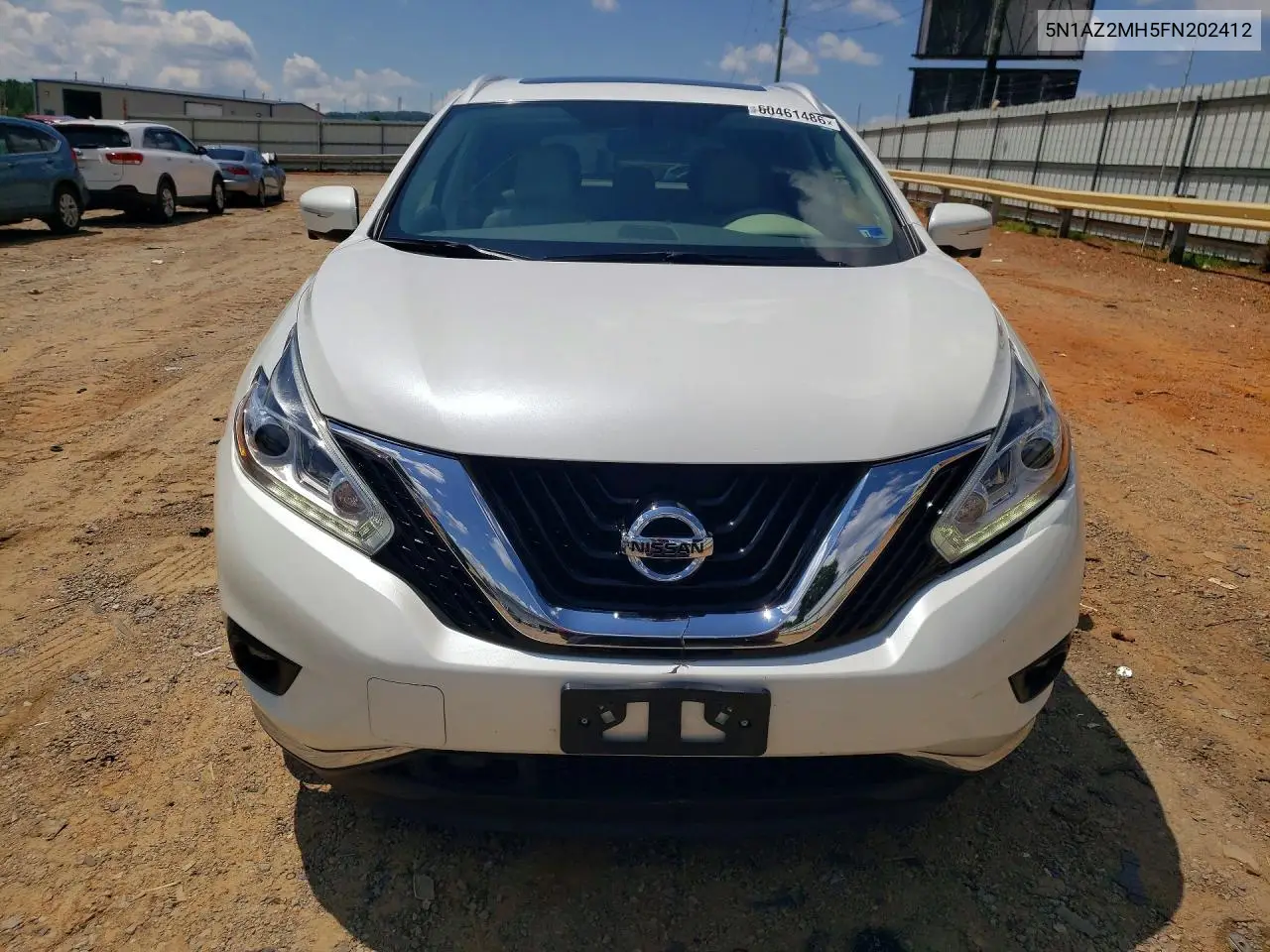 2015 Nissan Murano Platinum VIN: 5N1AZ2MH5FN202412 Lot: 60461486