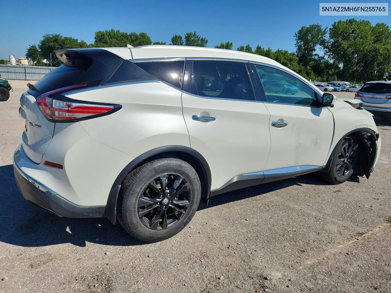 2015 Nissan Murano Sl VIN: 5N1AZ2MH6FN255765 Lot: 60570036