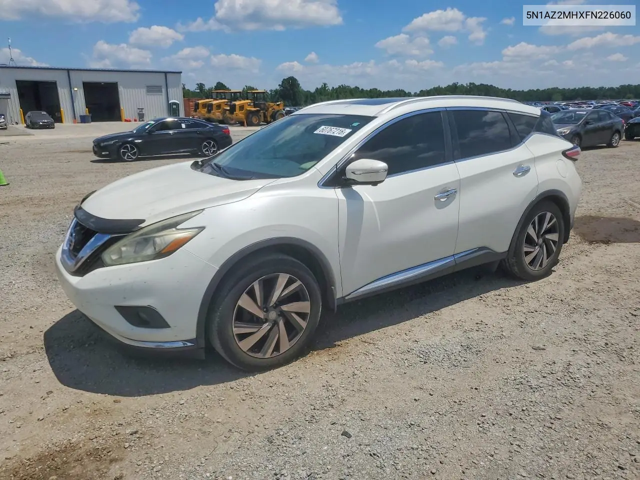 2015 Nissan Murano Platinum VIN: 5N1AZ2MHXFN226060 Lot: 60767216