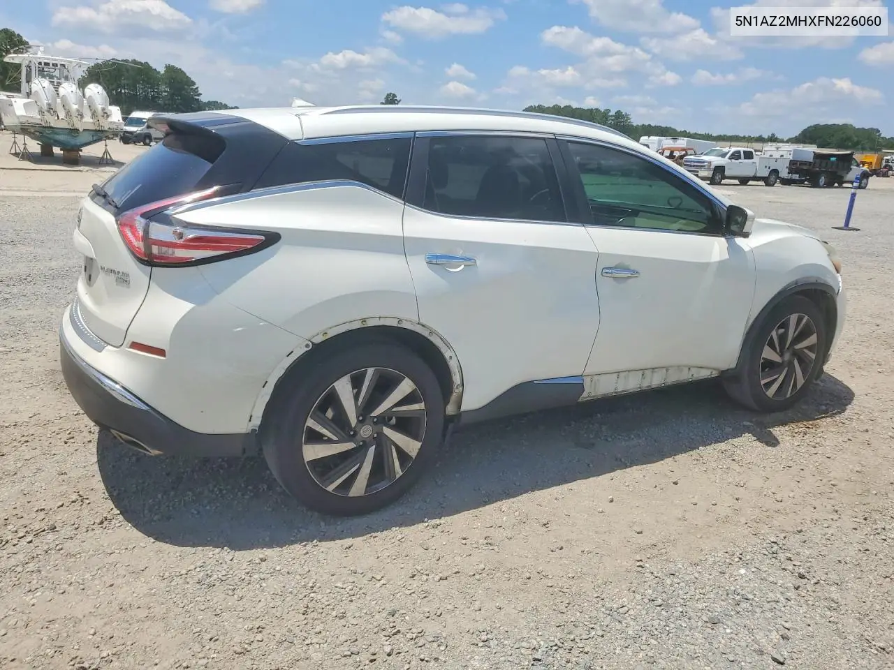 2015 Nissan Murano Platinum VIN: 5N1AZ2MHXFN226060 Lot: 60767216