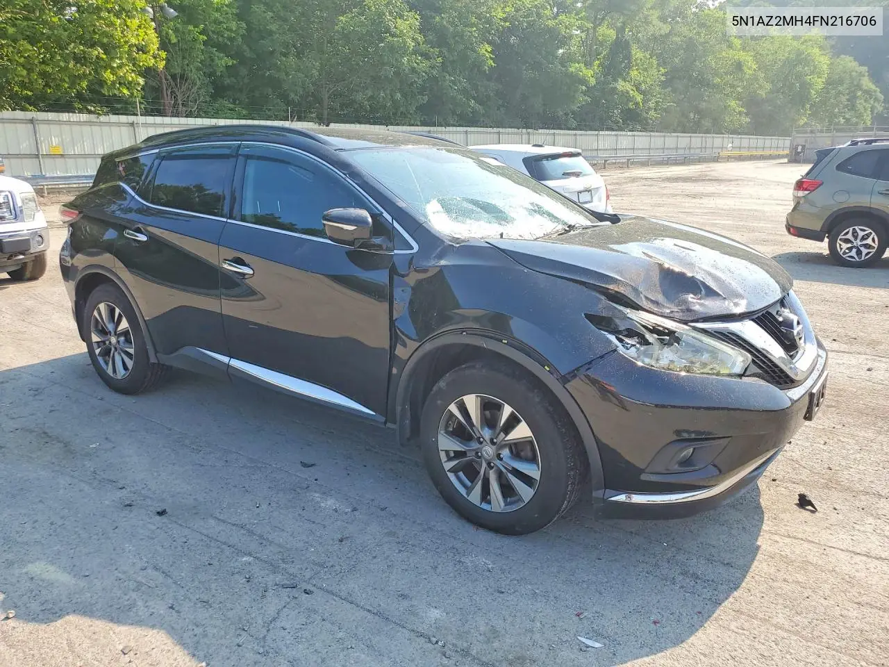 2015 Nissan Murano Sv VIN: 5N1AZ2MH4FN216706 Lot: 61136356