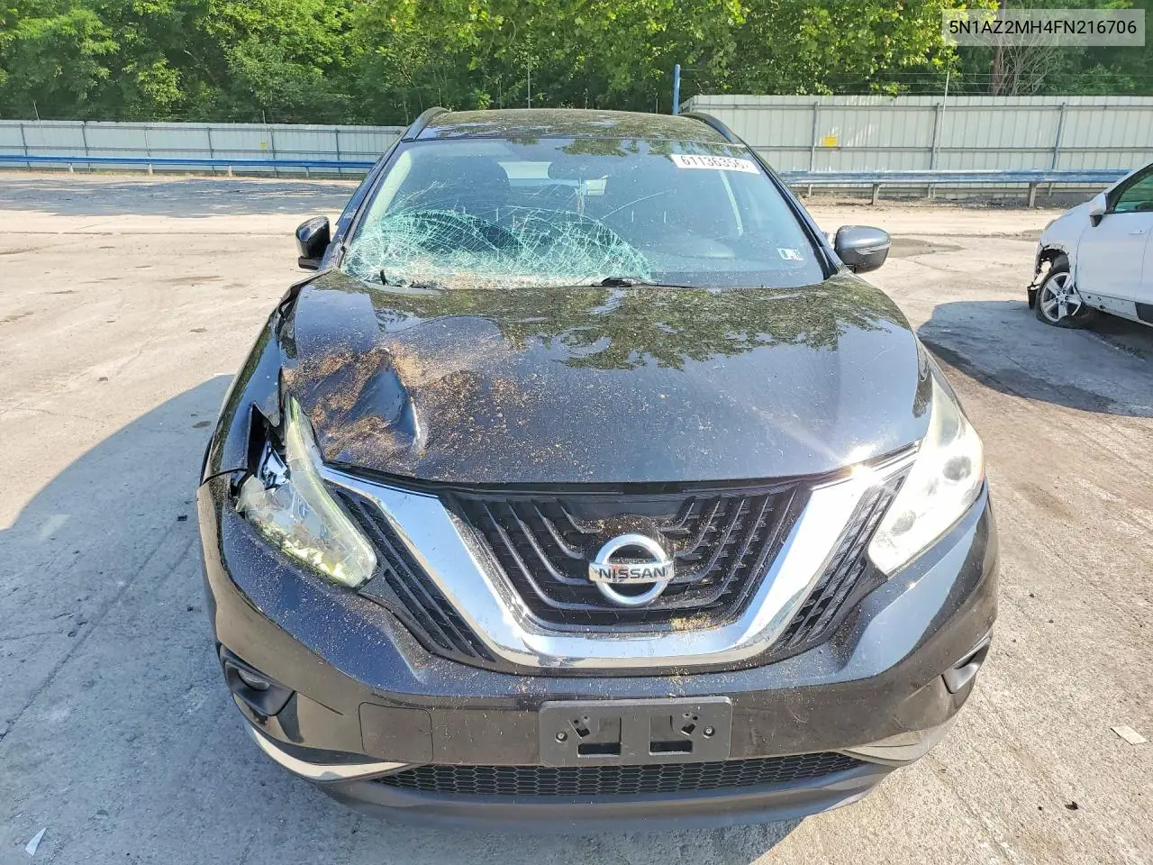 2015 Nissan Murano Sv VIN: 5N1AZ2MH4FN216706 Lot: 61136356