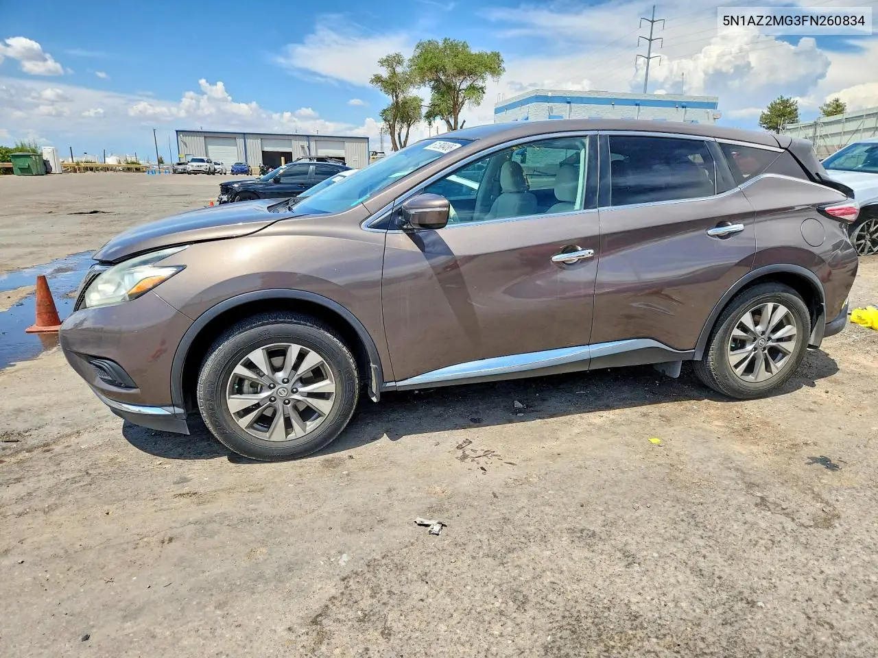 2015 Nissan Murano S VIN: 5N1AZ2MG3FN260834 Lot: 61298486